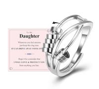 VYYU Fidget Rings for Daughter - Anxiety Ring for Daughter Gifts | Calms Spinner Stress Relief Gifts Girls Birthday Christmas