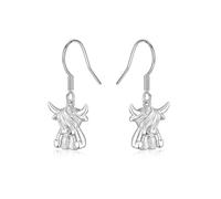 VYYU Highland Cow Earrings for Women Girls - Dainty Highland Cow Gifts, Hypoallergenic Earrings Cute Animal Drop Jewelry Birthday Christmas Anniversary Valentines Day Gifts