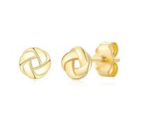 VYYU Knot Earrings for Women Girls, Silver Studs Beautiful Knot Ear Jewellery | Gold Plated Sleeper Hypoallergenic Earings Christmas Birthday Gifts
