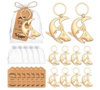 VZCBZC 24Set Shark Bottle Opener Keychain Ocean Themed Party Favors for Guests, Shark Keyring for Underwaterworld Party, Birthday, Beach Holiday Party