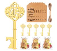 VZCBZC 50Pcs 45th Key Bottle Opener for 45th Birthday Party Favors 45th Wedding Anniversary Souvenirs Gifts for Guests,Party Decorations (45)