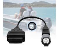 VZG OBD2 Adapter for Yamaha Outboard 3 Pin to OBD 16 Pin Diagnostic Cable,Fit for Yamaha Jet Boat/Motorboat 3pin Connector,Compatible with YDS Diagnostic System and ELM327 Scanner Tool/Code Reader