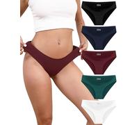 VZGZIL Seamless Underwear Women Thongs,Hipster Invisibles ladies knickers multipack 5,No Vpl Show panties for women Soft Breathable ladies Bikini brief