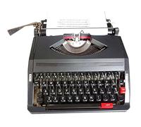 Vzhrvd Mechanical English Typewriter, Old-Fashioned Traditional Portable Manual Typewriter for Notes Or Letters Or Creative Writing Writers Literary Gift(Black)