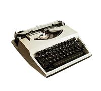 Vzhrvd Mechanical English Typewriter, Portable Manual Typewriter for Notes Or Letters Or Creative Writing Writers Literary Gift