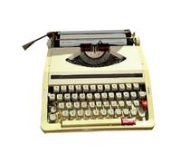 Vzhrvd Old Retro Typewriter, Portable Manual Typewriter, Nostalgic Typewriter for Notes Or Letters Or Creative Writers Literary Gift