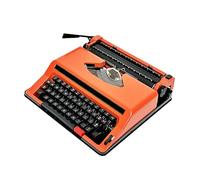 Vzhrvd Red English Typewriter, Old-Fashioned Traditional Portable Manual Typewriter for Notes Or Letters Or Creative Writing Writers Literary Gift