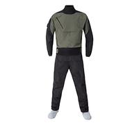 VZKAK Kayak Dry suit for Men in Cold Water,Kayaking equipment,Paddling,Snorkeling,Waterproof,Front zip (L, Olive)