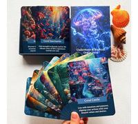 Vzmeiyre Ocean Oracle Cards Deck, Underwater & Nautical Themed Oracle Cards for Beginners, Cover All Areas in Life, Love, Spiritual Journey, and Career(3.5" x 5")