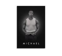 VZRSQZK Actor Michael B Jordan Poster Poster Decorative Painting Canvas Wall Posters And Art Picture Print Modern Family Bedroom Decor Posters 08x12inch(20x30cm)