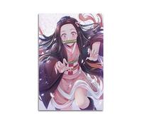 VZRSQZK Anime Ghost Slayer Blade Komamon Nezuko Poster Poster Decorative Painting Canvas Wall Posters And Art Picture Print Modern Family Bedroom Decor Posters 08x12inch(20x30cm)