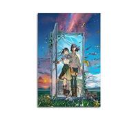 VZRSQZK Anime Movie Makoto Shinkai Poster Poster Decorative Painting Canvas Wall Posters And Art Picture Print Modern Family Bedroom Decor Posters 08x12inch(20x30cm)