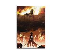 VZRSQZK Attack on Titan Movie Poster Poster Decorative Painting Canvas Wall Posters And Art Picture Print Modern Family Bedroom Decor Posters 08x12inch(20x30cm)