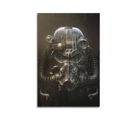 VZRSQZK Fallout New Vegas Helmet Poster Poster Decorative Painting Canvas Wall Posters And Art Picture Print Modern Family Bedroom Decor Posters 08x12inch(20x30cm)