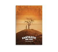 VZRSQZK Fantastic Mr. Fox Movie Poster Poster Decorative Painting Canvas Wall Posters And Art Picture Print Modern Family Bedroom Decor Posters 08x12inch(20x30cm)