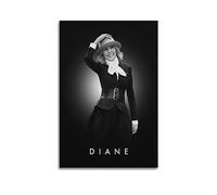VZRSQZK Film Actress Diane Keaton Poster Poster Decorative Painting Canvas Wall Posters And Art Picture Print Modern Family Bedroom Decor Posters 12x18inch(30x45cm)