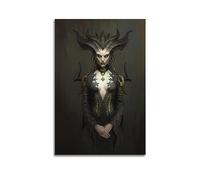 VZRSQZK Game Lilith Poster Diablo Poster Decorative Painting Canvas Wall Posters And Art Picture Print Modern Family Bedroom Decor Posters 08x12inch(20x30cm)