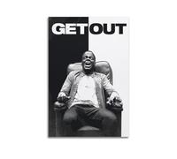 VZRSQZK Get Out Movie Poster Poster Decorative Painting Canvas Wall Posters And Art Picture Print Modern Family Bedroom Decor Posters 08x12inch(20x30cm)