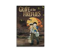 VZRSQZK Grave of The Fireflies Movie Poster Poster Decorative Painting Canvas Wall Posters And Art Picture Print Modern Family Bedroom Decor Posters 20x30inch(50x75cm)
