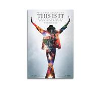 VZRSQZK Michael Jackson This Is It Movie Poster Poster Decorative Painting Canvas Wall Posters And Art Picture Print Modern Family Bedroom Decor Posters 16x24inch(40x60cm)