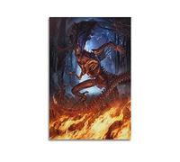 VZRSQZK Movie Alien Queen Fire Poster Poster Decorative Painting Canvas Wall Posters And Art Picture Print Modern Family Bedroom Decor Posters 16x24inch(40x60cm)