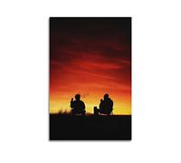 VZRSQZK Movie Breaking Bad Walter Jesse Sunset Poster Poster Decorative Painting Canvas Wall Posters And Art Picture Print Modern Family Bedroom Decor Posters 12x18inch(30x45cm)