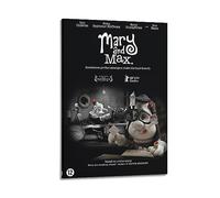 VZRSQZK Movie Mary And Max Poster Poster Decorative Painting Canvas Wall Posters And Art Picture Print Modern Family Bedroom Decor Posters 12x18inch(30x45cm)