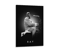VZRSQZK Musician Ray Charles Poster Poster Decorative Painting Canvas Wall Posters And Art Picture Print Modern Family Bedroom Decor Posters 12x18inch(30x45cm)