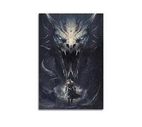 VZRSQZK Norse Mythology Thor And Yermengard Battle Poster Poster Decorative Painting Canvas Wall Posters And Art Picture Print Modern Family Bedroom Decor Posters 08x12inch(20x30cm)