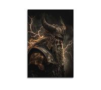 VZRSQZK Odin, King of The Norse Gods Poster Poster Decorative Painting Canvas Wall Posters And Art Picture Print Modern Family Bedroom Decor Posters 08x12inch(20x30cm)