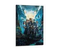 VZRSQZK Pirates of The Caribbean Movie Dead Men Tell No Tales Poster Poster Decorative Painting Canvas Wall Posters And Art Picture Print Modern Family Bedroom Decor Posters 08x12inch(20x30cm)
