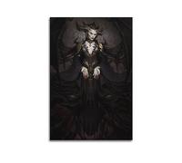 VZRSQZK Poster Game Diablo 4 Lilith Poster Decorative Painting Canvas Wall Posters And Art Picture Print Modern Family Bedroom Decor Posters 08x12inch(20x30cm)