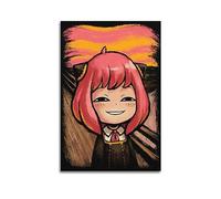 VZRSQZK Spy X Family Anya Meme Anime Poster Poster Decorative Painting Canvas Wall Posters And Art Picture Print Modern Family Bedroom Decor Posters 16x24inch(40x60cm)