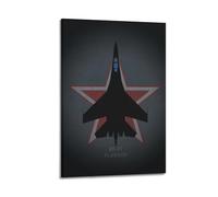 VZRSQZK SU-27 Flanker Poster Poster Decorative Painting Canvas Wall Posters And Art Picture Print Modern Family Bedroom Decor Posters 08x12inch(20x30cm)