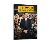 VZRSQZK The Wolf of Wall Street Movie Poster Poster Decorative Painting Canvas Wall Posters And Art Picture Print Modern Family Bedroom Decor Posters 12x18inch(30x45cm)