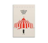 VZRSQZK TV Show American Horror Story Freak Show Movie Poster Poster Decorative Painting Canvas Wall Posters And Art Picture Print Modern Family Bedroom Decor Posters 08x12inch(20x30cm)