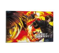 VZTTSVHE Game The King Of Fighters Kyo Kusanagi Poster Canvas Poster Wall Art Decor Living Room Bedroom Decoration Posters 12x18inch(30x45cm) Frame-style