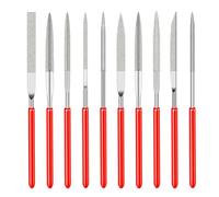 VZU 10 PCS Diamond Needle File Set, 2x100mm Mini Modeling Files, Diamond Files, Micro Diamond Files for Metal Glass Wood Carving Craft