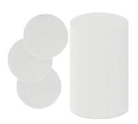 VZU 100pcs Coffee Filters, Aeropress Filter Papers,Suitable for AeroPress Standard Portable Coffee Machines, 53x53mm Coffee Filters Round Replacement.