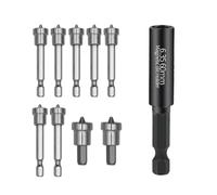 VZU 10PCS Drywall Screw Depth Setter, Plasterboard Hex Shank Positioning Bit Batch Head, Magnetic Connecting Rod for Plasterboard Locating