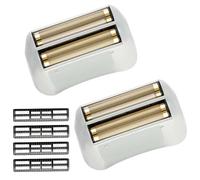 VZU 2 Pack Replacement Foil & Cutter for Andis Pro Shaver 17150 (TS-1), 17155, 17200, Titanium Foil Blades Compatible with Andis Shaver Replacement Heads
