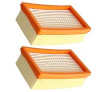 VZU 2 PCS Filter Replacement Parts Compatible with Karcher MV4 MV5 MV6 WD4 WD5 WD6 Vacuum Cleaners, Flat Pleated Filter, Filter Accessories for Karcher, Wet & Dry Vacuum Cleaner Filter Replacement