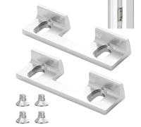 VZU 2 x Replacement Piece Type 115 for Strike Plates, 46 x 14.4 x 9 mm, Adjustable with 32 mm Screw Hole Spacing, Screw-On Piece for Standard Door Lock Lock Plates, Quality Metal