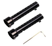 VZU 2Pcs Black 35mm DB Killer Exhaust Baffle - Universal Silencer Insert | Exhaust Noise Reducer Fits 35mm outer Diameter Muffler for Motorbikes & Scooters