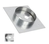 VZU 40mm High Diesel Heater Mounting Plate, Turret Planar Stainless Steel High Strength Rustproof Compatible with Eberspacher, Diesel Heater Turret Planar(Silver)