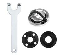 VZU 4pcs Angle Grinder Wrench Angle Grinder Brackets, 125mm Sanding Angle Wrench Flange Nut M14 Thread Self-Locking Plate with Angle Grinder Wrench and Inner Outer Flange