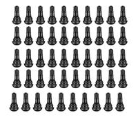 VZU 50PCS Tubeless Valve, Car Tyre Valve Caps, Rubber Tyre Valve, Car Tire Valve, Wheel Tire Valve Stem, TR413 Valve Nozzle with Valve Core for Tubeless Rim Holes on Standard Vehicle Tires