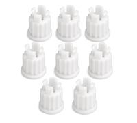 VZU 8 Piece Locking Bushing for Grohe 4184200M Plastic Tooth Adapter | White Plastic Tooth Sleeves for Faucet and Shower Valves Set of 8 Fits Grohe 4184200M