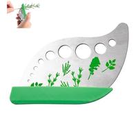 VZU 9-Hole Herb Stripper - Stainless Steel Leaf Remover for Kitchen