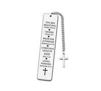 VZU Book Mark, Christian Bookmark, Bible Study Accessories, Inspirational Bookmarks for Birthday/Graduation/Communion/Christmas/Thanksgiving Gift